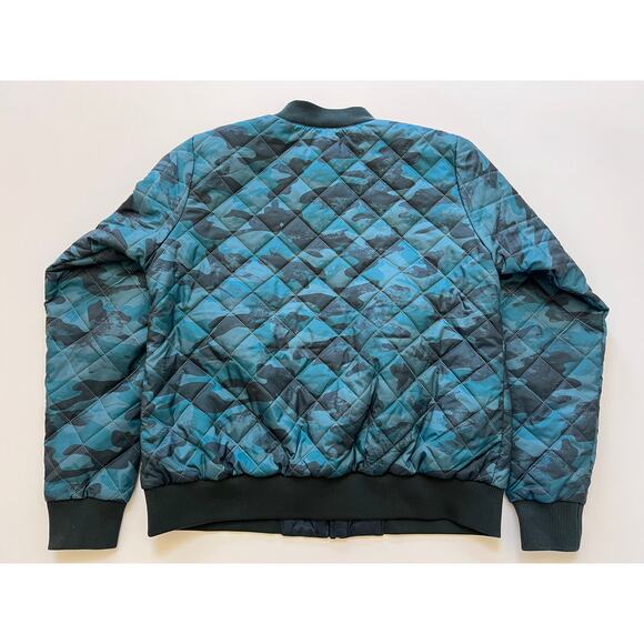 Columbia Hawlings Hill Bomber Jacket Thermal Coil-Blue Black Camo Size XL $160 - Picture 2 of 10